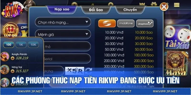 Top 5 phương thức nạp tiền RIKVIP an toàn nhất